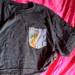 Body Glove Charcoal Crop Top Tee